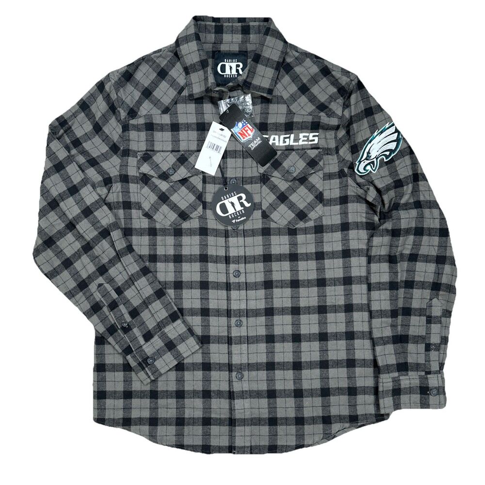 NFL - PHILADELPHIA EAGLES x Darius Rucker - Men's Gray Flannel SHIRT - Small